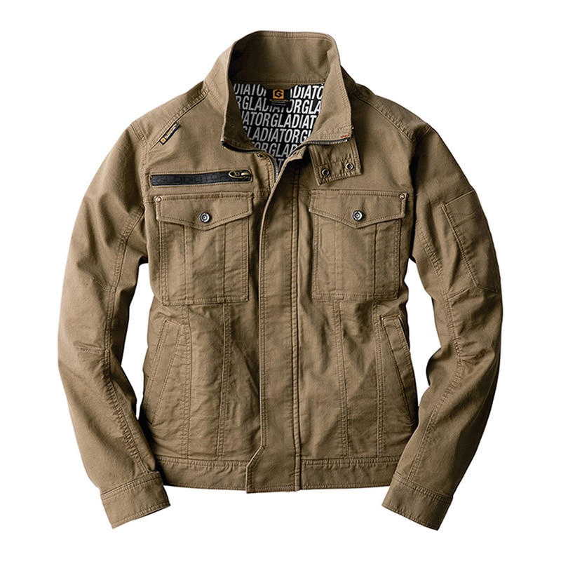 コーコス信岡 ストレッチコードピケジャケット GA-3910 サンド 4L 1枚（ご注文単位1枚）【直送品】