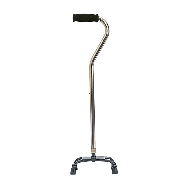 アルミ製 四点杖 スモールベース MRA-01612 ブラウン 1本(ご注文単位1本)【直送品】