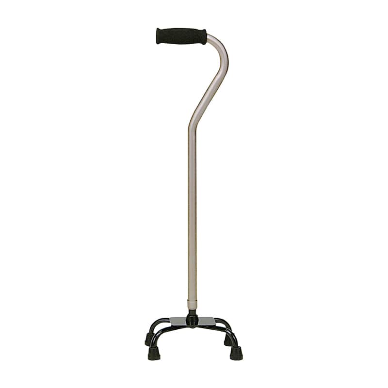 アルミ製 四点杖 スモールベース MRA-01613 ライトブラウン 1本(ご注文単位1本)【直送品】