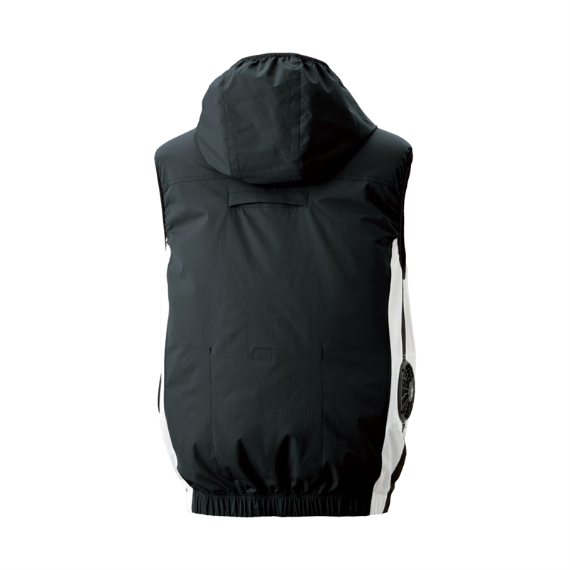 FZN 空調風神服 ストレッチベスト ブラック 4L KF92632 1枚（ご注文単位1枚）【直送品】