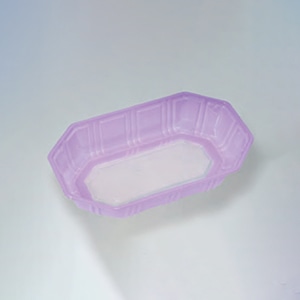 ウツミリサイクルシステムズ 野菜・果物容器 UA-2 印刷 ヴァイオレット 100枚/袋(ご注文単位12袋)【直送品】