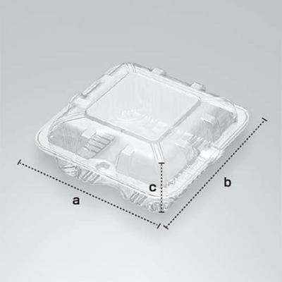 ウツミリサイクルシステムズ 野菜・果物用 嵌合容器 UF-1 100枚/袋(ご注文単位10袋)【直送品】