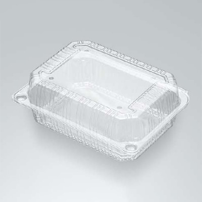 ウツミリサイクルシステムズ 野菜・果物用 嵌合容器 UF-21 100枚/袋(ご注文単位6袋)【直送品】