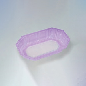 ウツミリサイクルシステムズ 野菜・果物容器 UA-2S 印刷 ヴァイオレット 100枚/袋(ご注文単位12袋)【直送品】