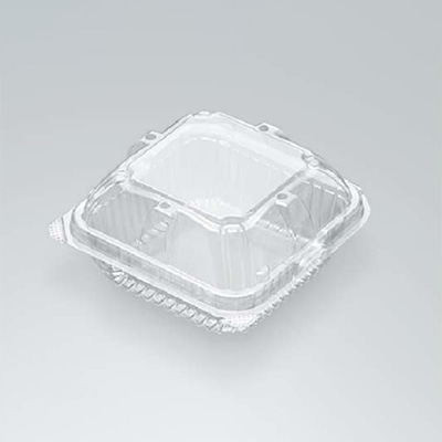 ウツミリサイクルシステムズ 野菜・果物用 嵌合容器 UFM-200(4H) 無地 100枚/袋(ご注文単位15袋)【直送品】