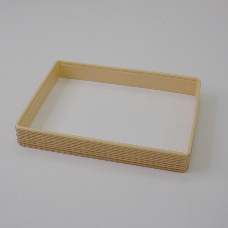 アクタ 弁当容器 ワン折 縁 73×55(30) 杉 400枚/袋(ご注文単位1袋)【直送品】