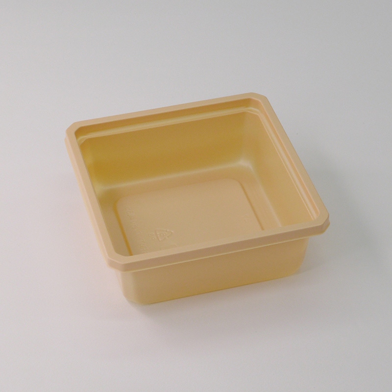 アクタ 弁当容器 ワン折 小隅 底 35A IV 50枚/束(ご注文単位8束)【直送品】