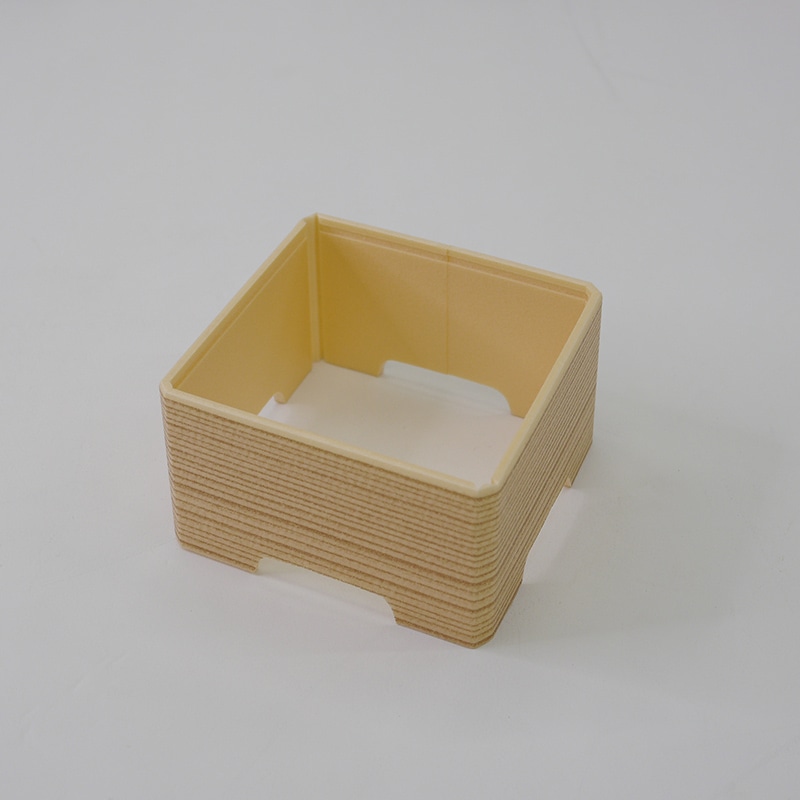 アクタ 弁当容器 ワン折小隅 縁 40(65)足付 杉 50枚/袋(ご注文単位20袋)【直送品】