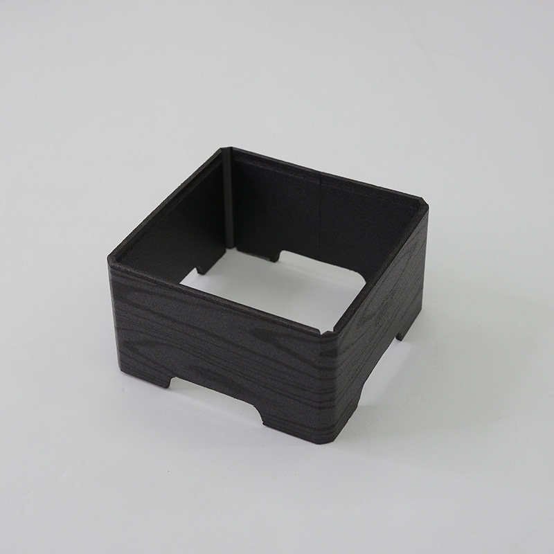 アクタ 弁当容器 ワン折小隅 縁 40(65) 足付 黒焼杉 50枚/袋(ご注文単位8袋)【直送品】