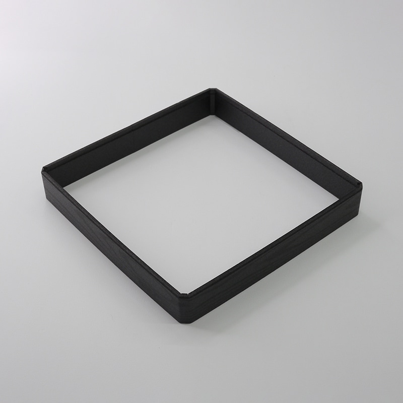 アクタ 弁当容器 ワン折 縁 65(30) 黒焼杉 50枚/束(ご注文単位8束)【直送品】