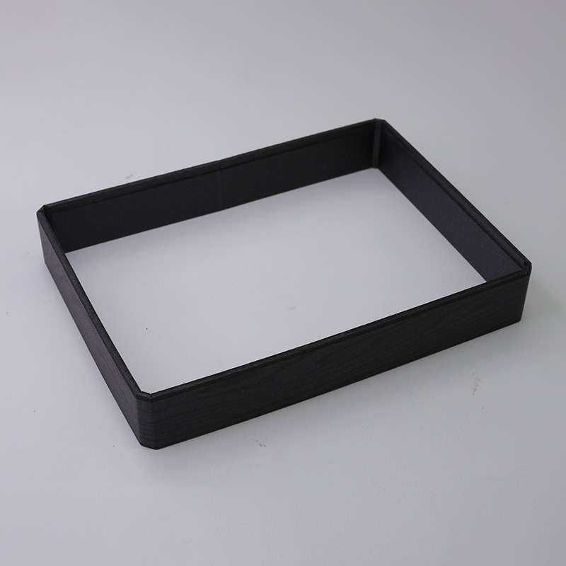 アクタ 弁当容器 ワン折 縁 73×55(30) 黒焼杉 50枚/袋(ご注文単位8袋)【直送品】