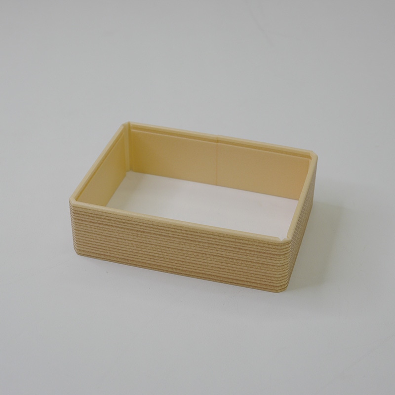 アクタ 弁当容器 ワン折 縁 52×37(45) 杉 50枚/袋(ご注文単位8袋)【直送品】