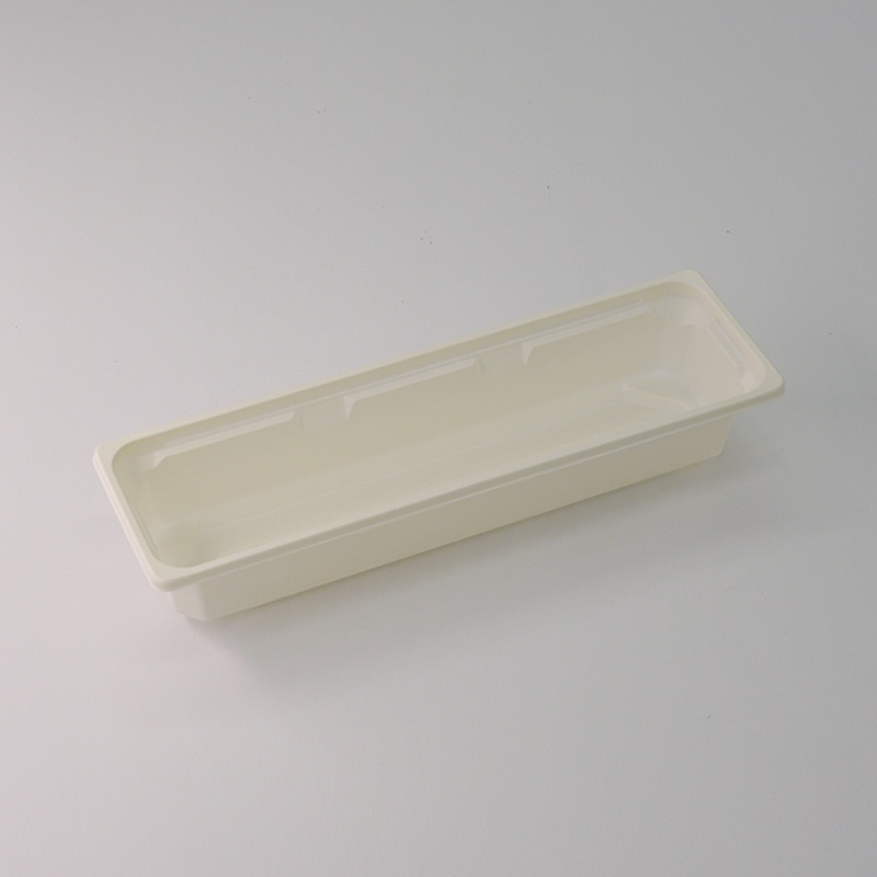 アクタ 弁当容器 ワン折ハード 底 H67×20A CR 50枚/束(ご注文単位8束)【直送品】