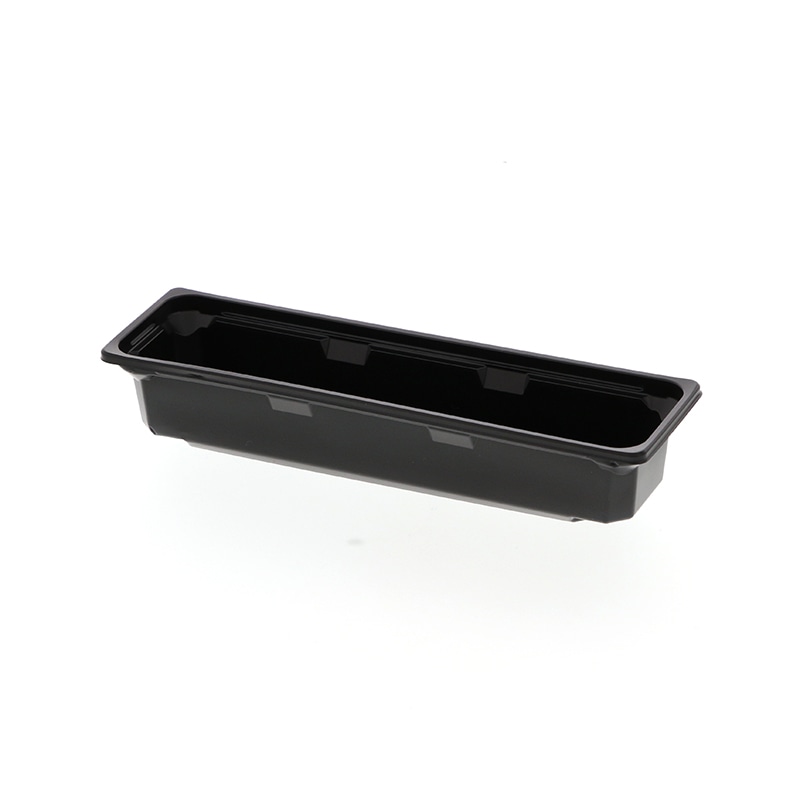 アクタ 弁当容器 ワン折ハード 底 67×20A 黒 50枚/袋(ご注文単位8袋)【直送品】