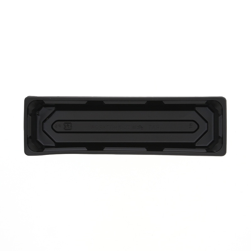 アクタ 弁当容器　ワン折ハード　底 67×20A 黒 50枚/袋（ご注文単位8袋）【直送品】