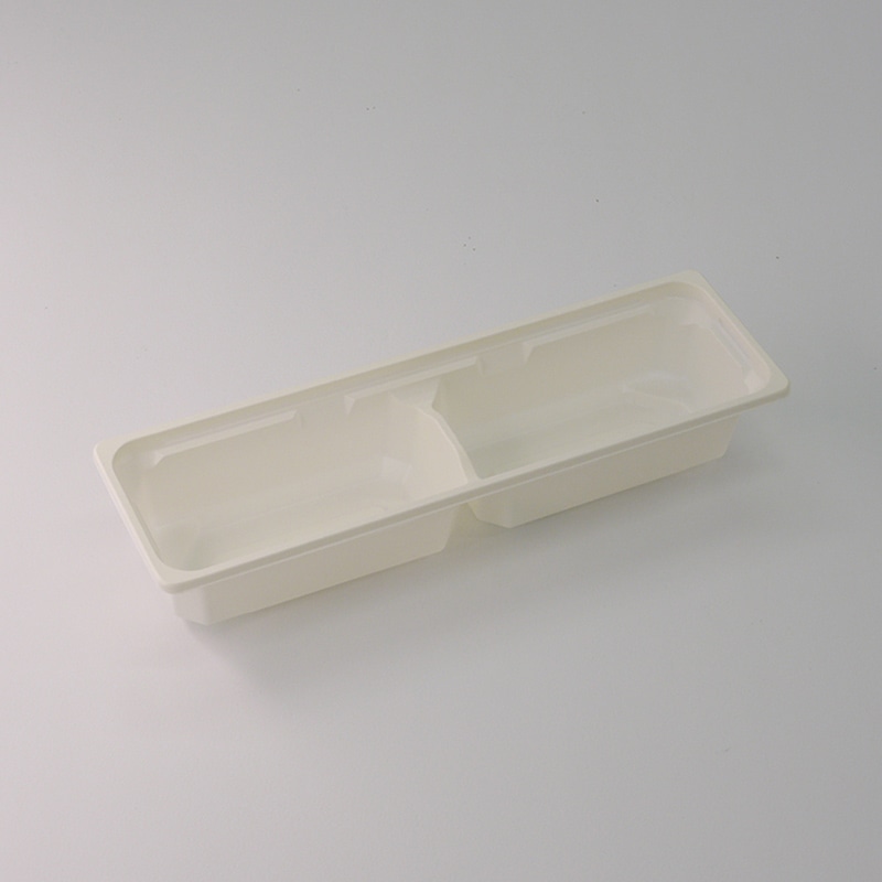 アクタ 弁当容器 ワン折ハード 底 H67×20B CR 50枚/束(ご注文単位8束)【直送品】