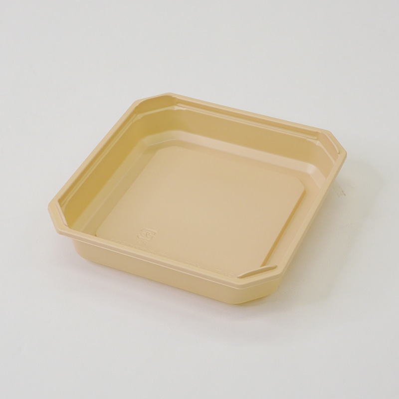 アクタ 弁当容器 ワン折重 隅切 底 50A IV 50枚/袋(ご注文単位8袋)【直送品】