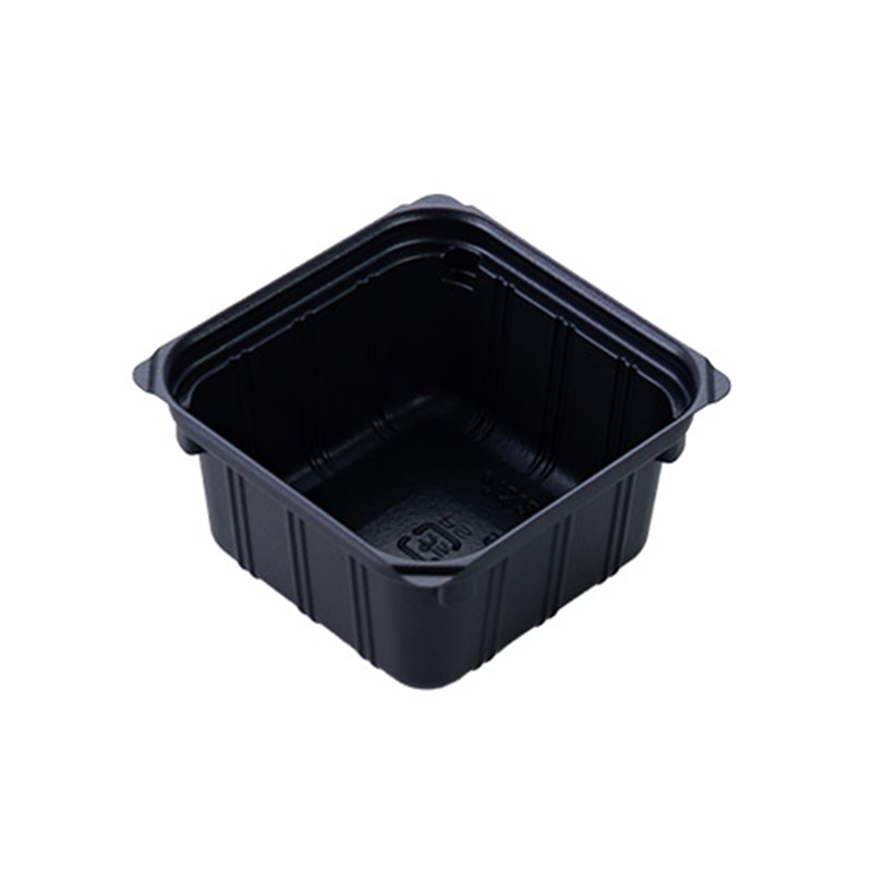 アクタ 弁当容器 ワン折重 カップ容器 かん合 70-1 黒 100枚/袋(ご注文単位10袋)【直送品】