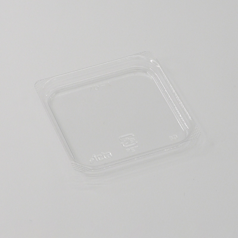 アクタ 弁当容器 ワン折重 カップ容器 蓋 70-1 透明 100枚/袋(ご注文単位10袋)【直送品】