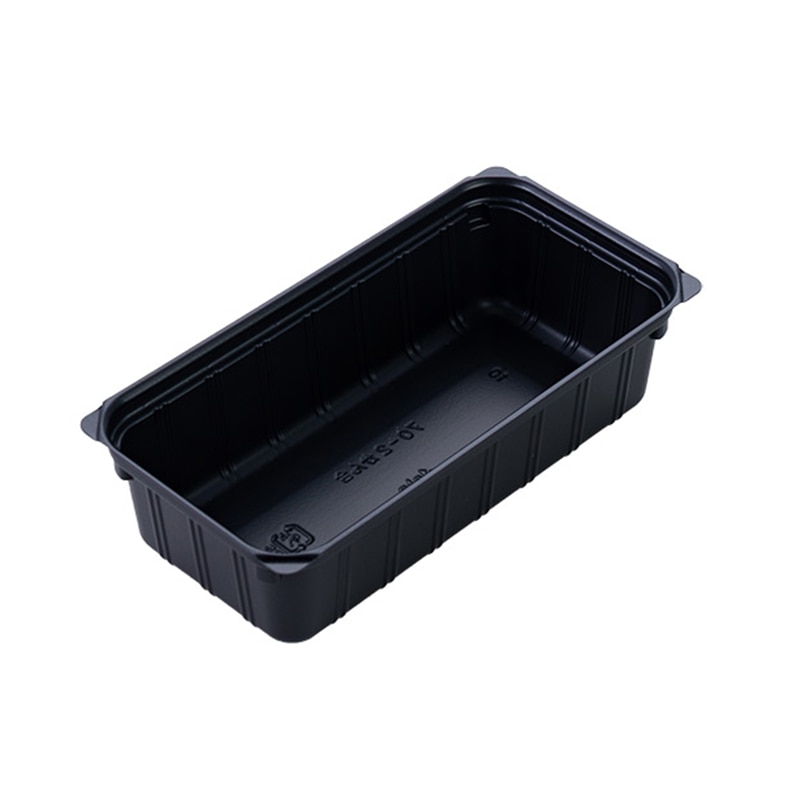 アクタ 弁当容器 ワン折重 カップ容器 かん合 70-2 黒 100枚/袋(ご注文単位10袋)【直送品】