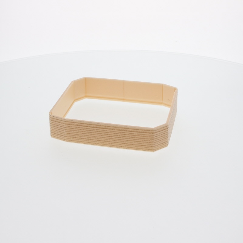 アクタ 弁当容器 ワン折重(フチ) 隅切 50(33) 杉 50枚/袋