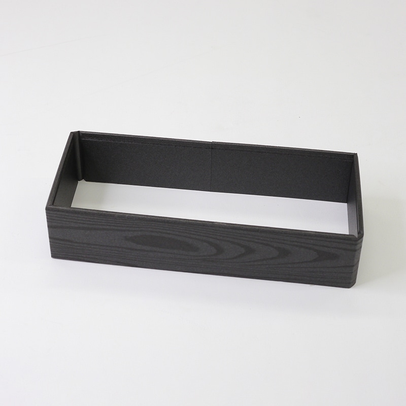 アクタ 弁当容器 ワン折重 縁 73×31(45) 黒焼杉 50枚/袋(ご注文単位8袋)【直送品】