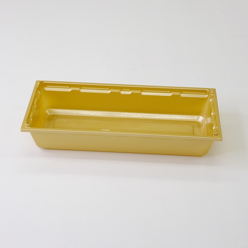 アクタ 弁当容器　ワン折重　底 73×31A 金 50枚/袋（ご注文単位8袋）【直送品】