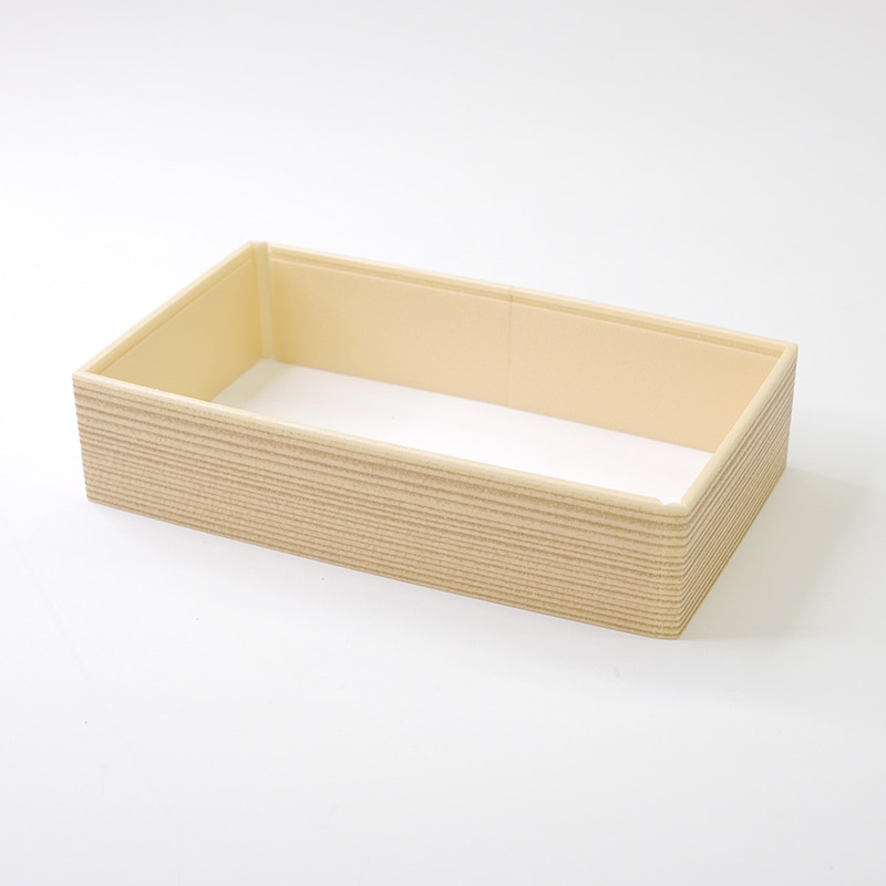 アクタ 弁当容器　ワン折重　縁 73×38（50） 杉 50枚/袋（ご注文単位8袋）【直送品】