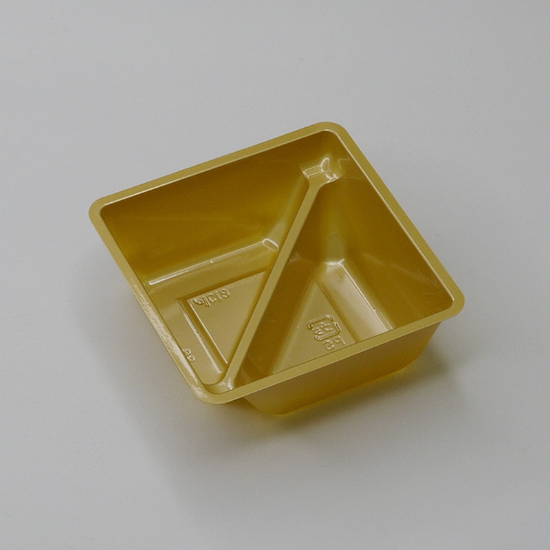 アクタ 弁当容器 ワン折重 カップ容器 60-1S 金 100枚/束（ご注文単位10束）【直送品】