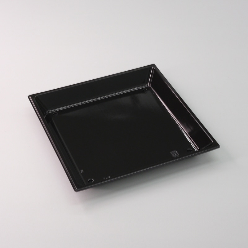 アクタ オードブル容器 D-Style ワン折 プレート P-3 ブラック 100枚/束（ご注文単位2束）【直送品】