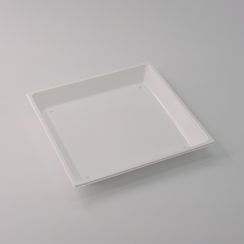 アクタ オードブル容器 D-Style ワン折 プレート P-3 ホワイト 100枚/束（ご注文単位2束）【直送品】