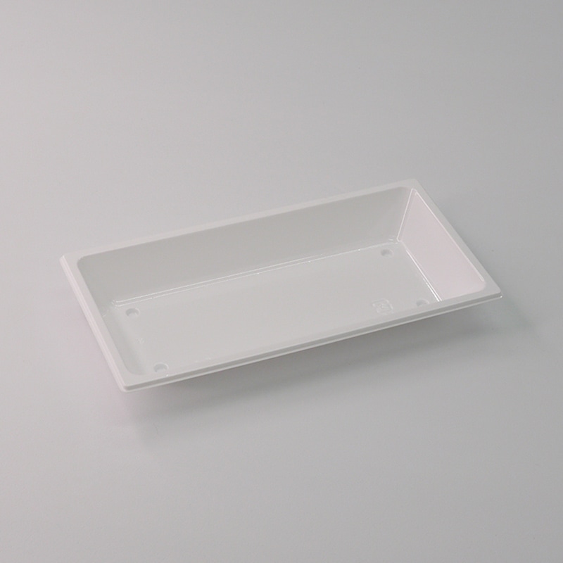 アクタ オードブル容器 D-Style ワン折 プレート P-2 ホワイト 100枚/束（ご注文単位4束）【直送品】