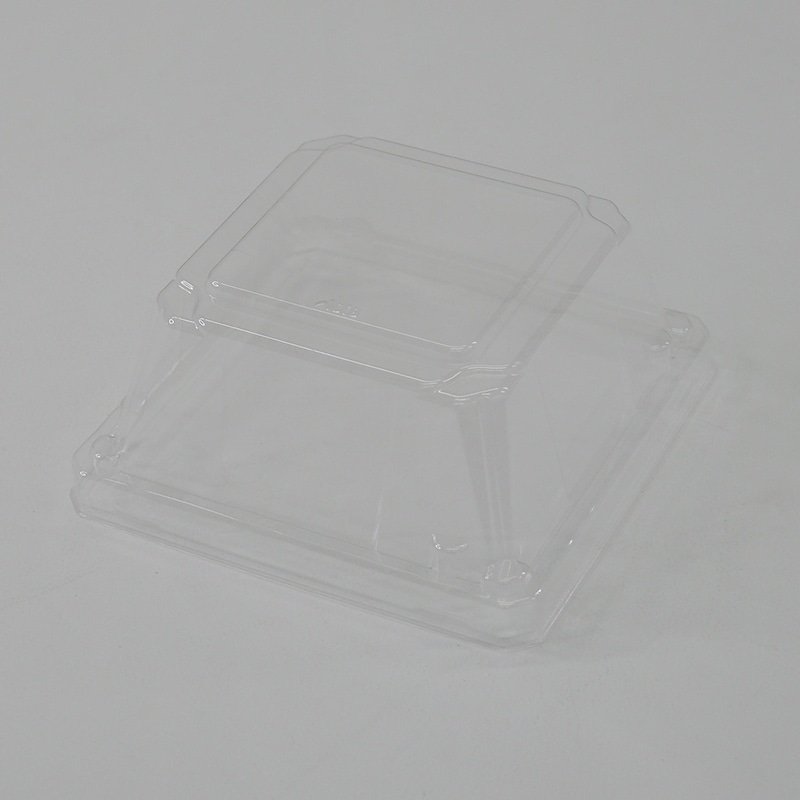 アクタ 弁当容器 ワン折小隅 K高蓋 40-K45 透明 50枚/袋(ご注文単位8袋)【直送品】