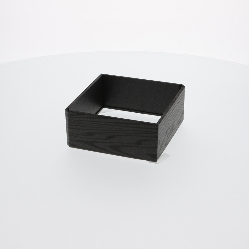 アクタ 弁当容器 ワン折重(フチ) 41(50) 黒焼杉 50枚/袋