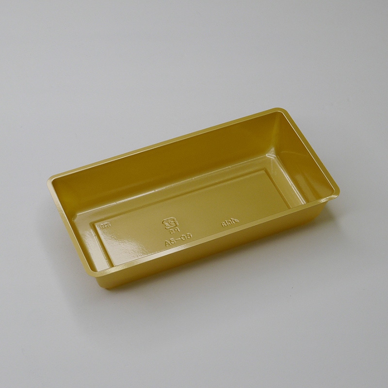 アクタ 弁当容器 ワン折重 カップ容器 60-3 金 100枚/束(ご注文単位10束)【直送品】