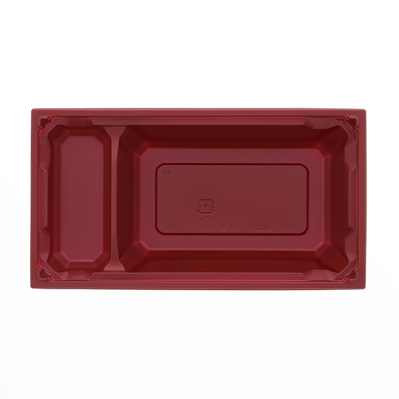 アクタ 弁当容器 ワン折重(ソコ) 70×37B-43 赤 50枚/袋