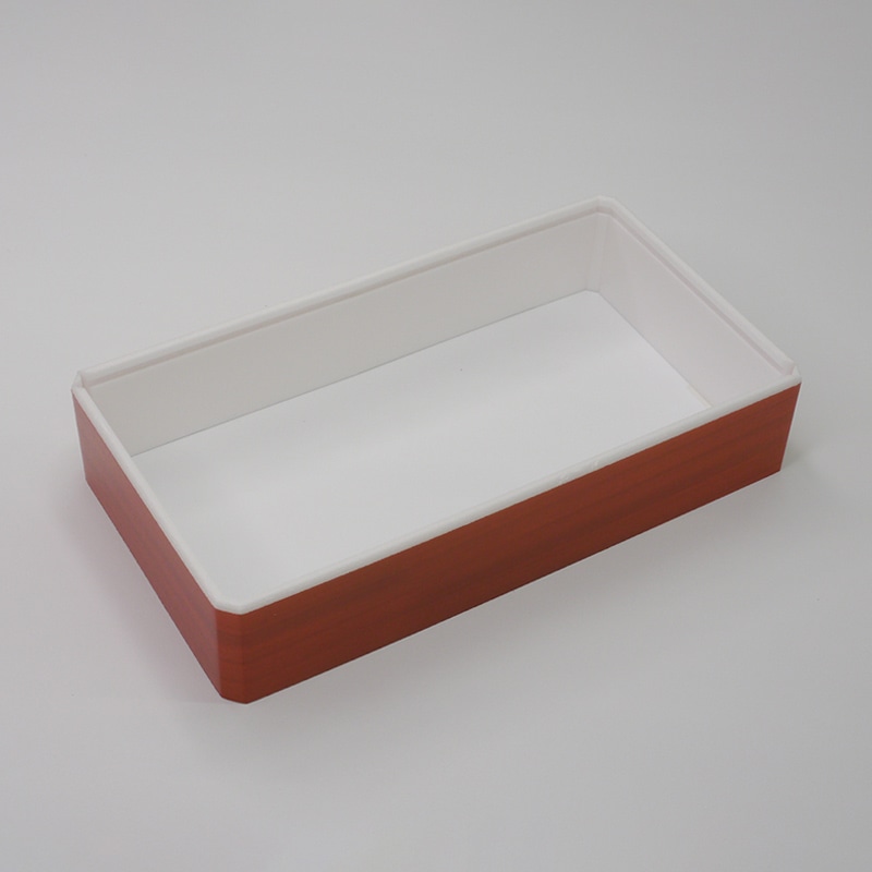 アクタ 弁当容器 ワン折 縁 70×37(40) ライトオーク 50枚/束(ご注文単位8束)【直送品】