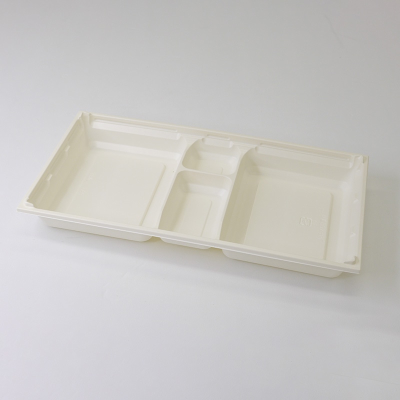 アクタ 弁当容器 ワン折重 底 90×48L CR 50枚/袋(ご注文単位8袋)【直送品】