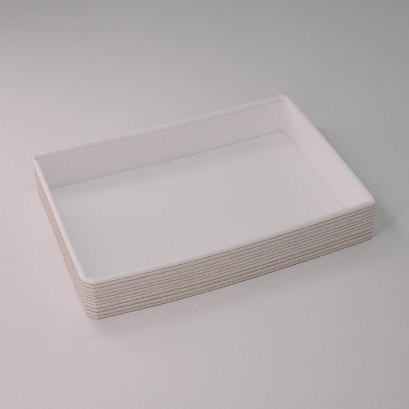 アクタ 弁当容器 ワン折 縁 70×50(33) 白杉 50枚/束(ご注文単位8束)【直送品】