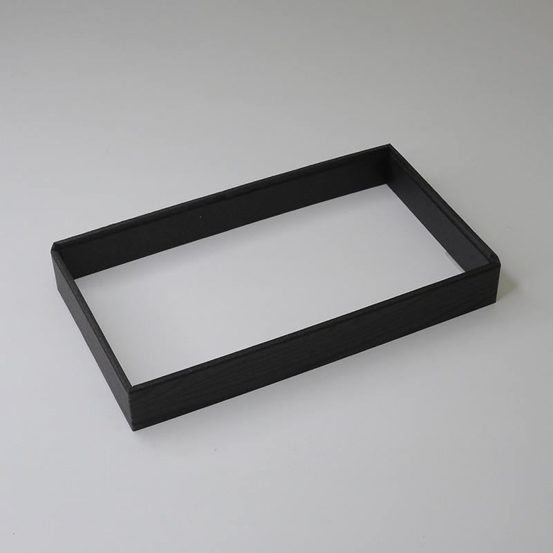 アクタ 寿司容器 ワン折 KSN 縁 10-14(30) 足無 黒焼杉 50枚/束（ご注文単位8束）【直送品】