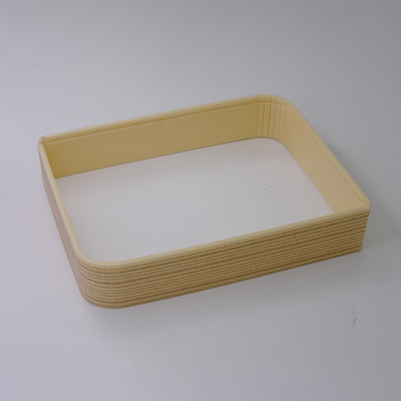 アクタ 弁当容器 ワン折 SPN 縁 65×48(40) 杉 50枚/袋(ご注文単位8袋)【直送品】