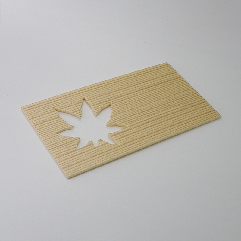 アクタ 弁当容器 ワン折重 窓あき共蓋 73×38 杉 紅葉 50枚/束（ご注文単位8束）【直送品】