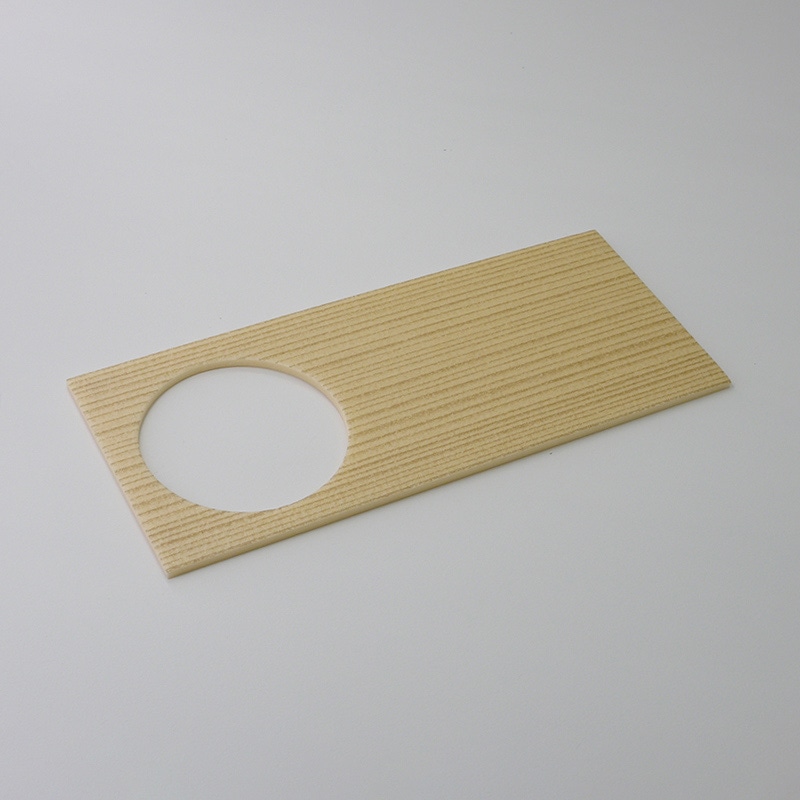 アクタ 弁当容器 ワン折重 窓あき共蓋 73×31 杉 丸 50枚/束（ご注文単位8束）【直送品】