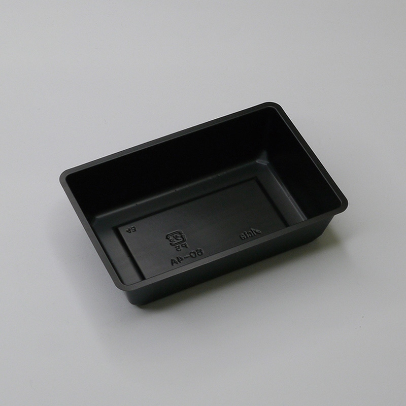 アクタ 弁当容器 ワン折重 カップ容器 60-4 黒 100枚/束(ご注文単位10束)【直送品】