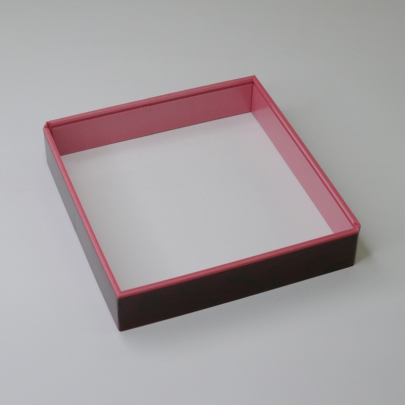 アクタ 寿司容器 ワン折重 縁 61(35) 赤うるし 50枚/束（ご注文単位8束）【直送品】