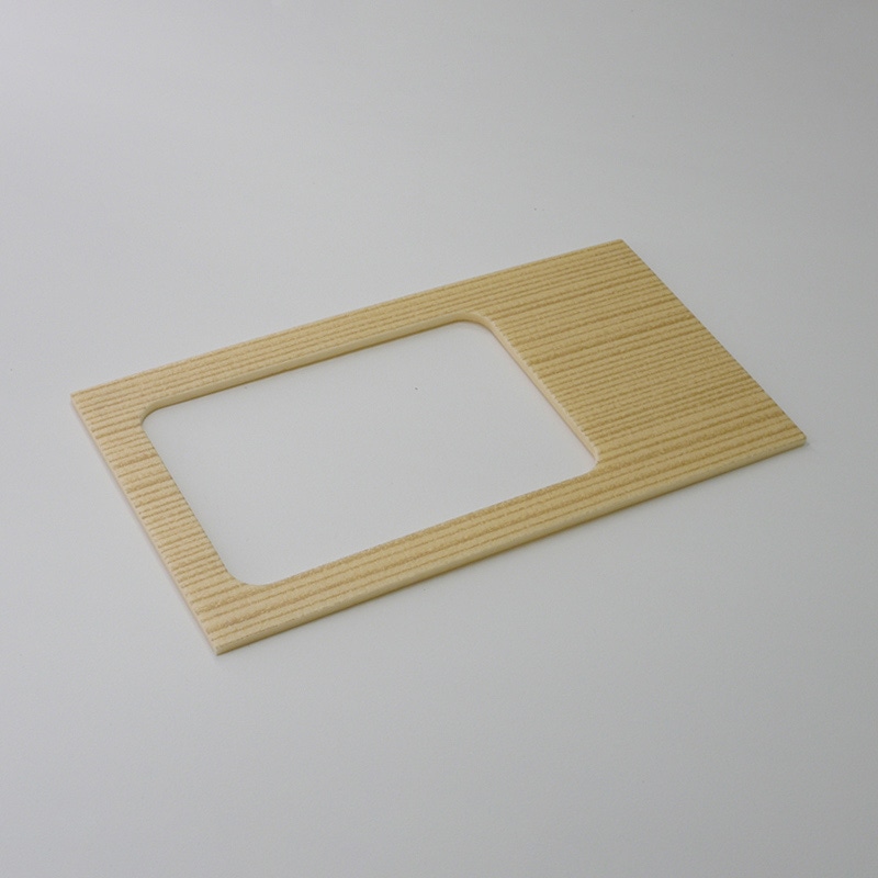 アクタ 弁当容器 ワン折重 窓あき共蓋 73×38 杉 四角 50枚/束（ご注文単位8束）【直送品】