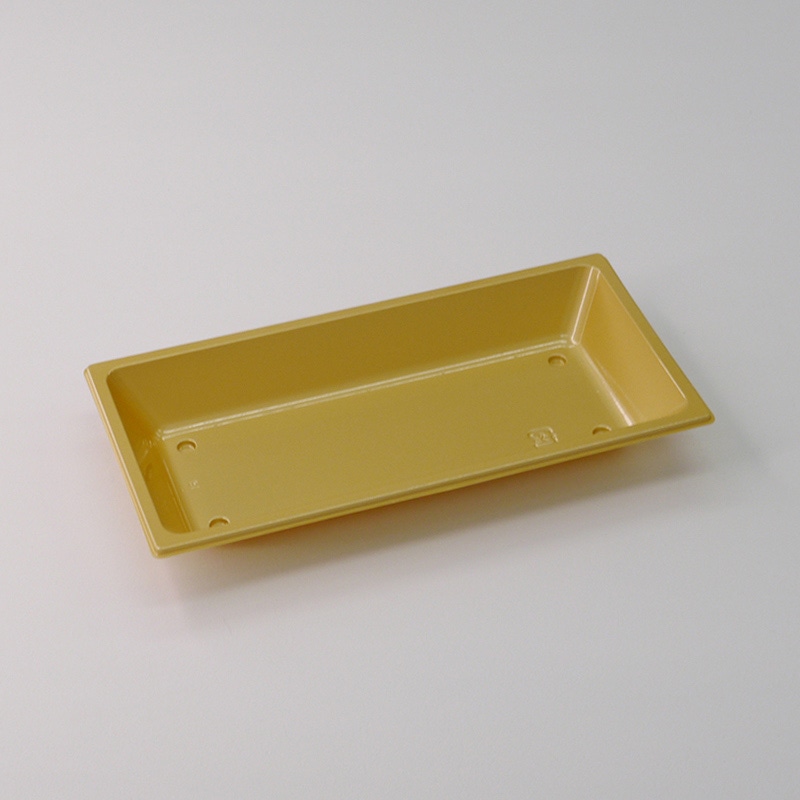 アクタ オードブル容器 D-Style ワン折 プレート P-2 金 100枚/束（ご注文単位4束）【直送品】