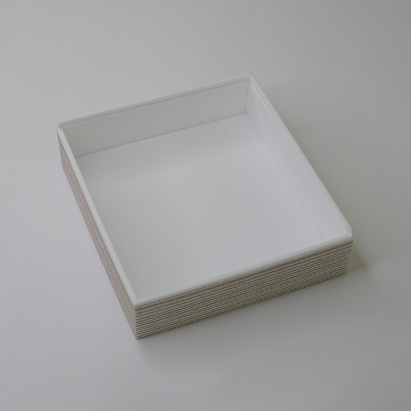 アクタ 丼容器 ワン折重 縁 51(40) 白杉 50枚/束（ご注文単位8束）【直送品】