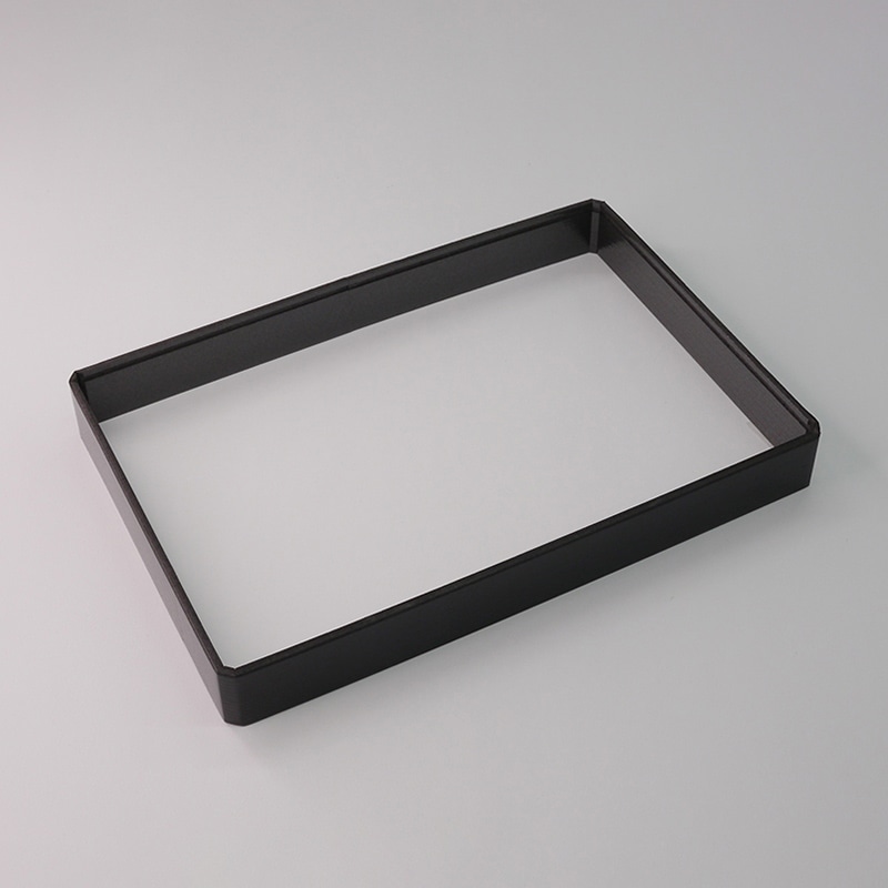 アクタ オードブル容器 D-Style ワン折 縁 90×62(30) 黒エンボス 25枚/束（ご注文単位16束）【直送品】