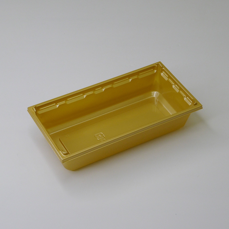 アクタ 弁当容器 ワン折重 底 60×31A 金 50個/束（ご注文単位8束）【直送品】